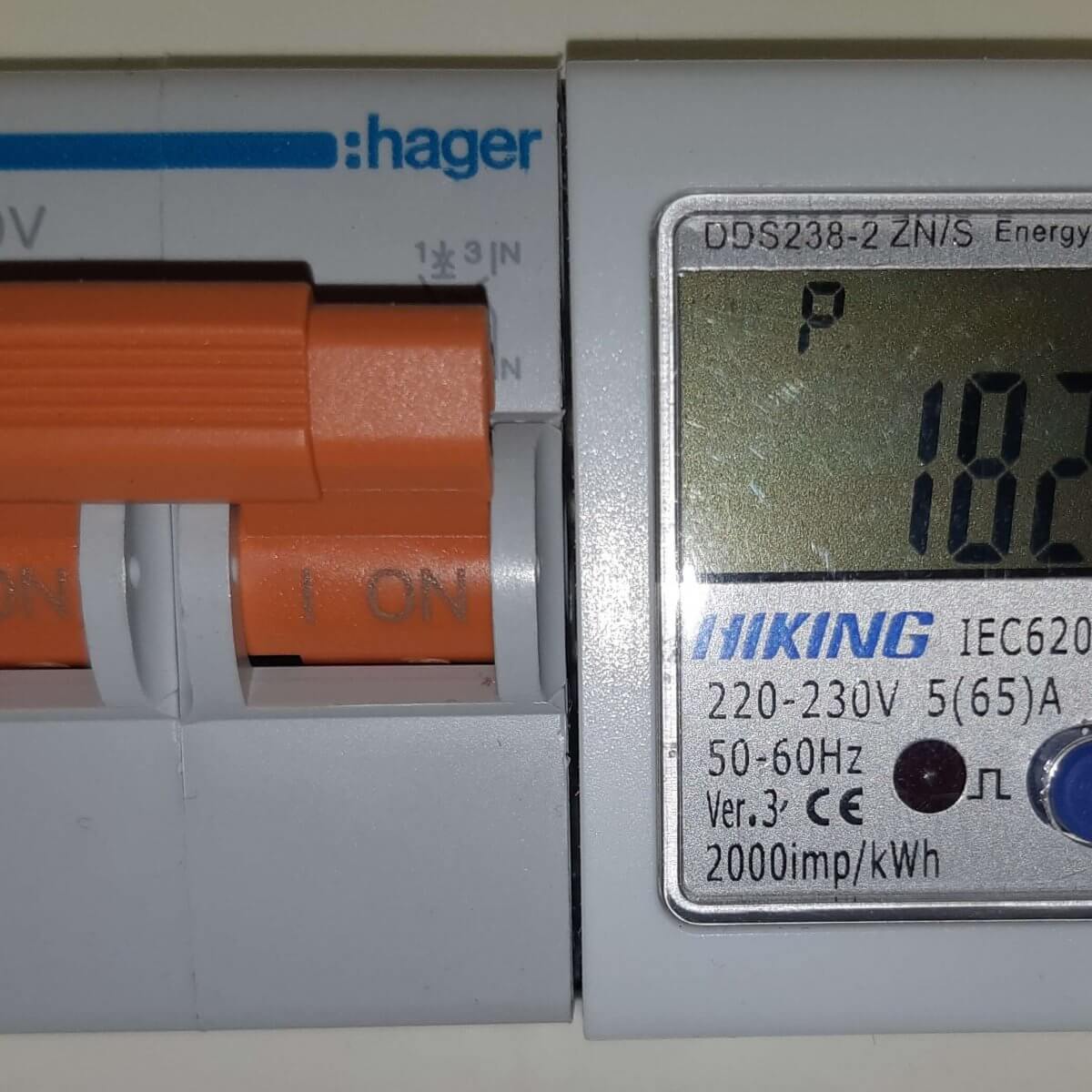 Medidor de energía Hiking DDS238-2 ZN/S